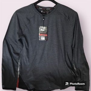 Spyder Active Gray/Black Quick Dry Stretch Activewear Pullover NWT Size Large